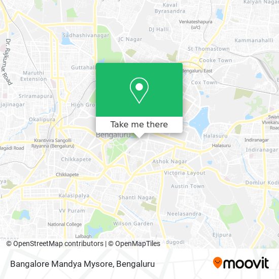 Bangalore Mandya Mysore map