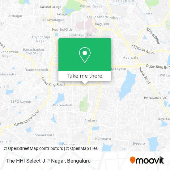 The HHI Select-J P Nagar map