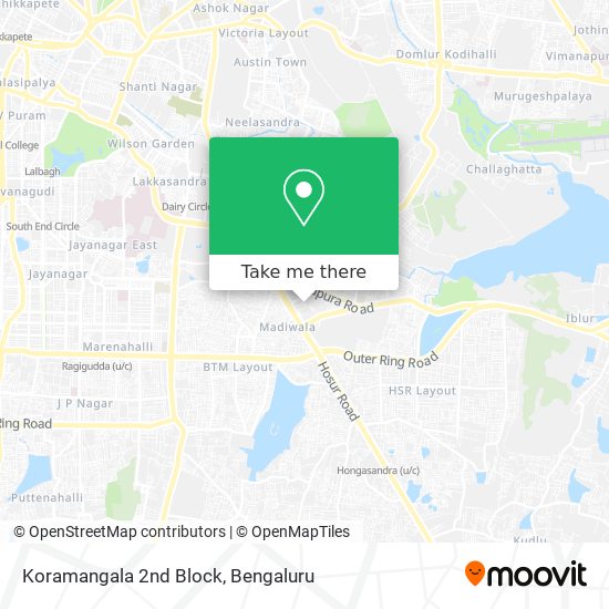 Koramangala 2nd Block map