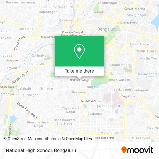 National High School map