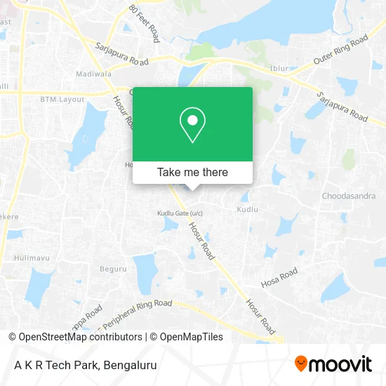A K R Tech Park map
