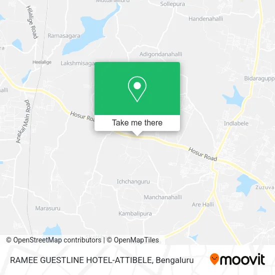 RAMEE GUESTLINE HOTEL-ATTIBELE map