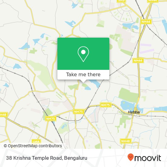 38 Krishna Temple Road map