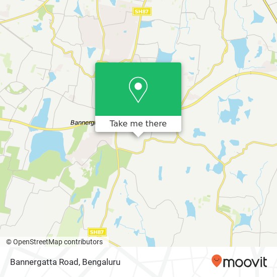 Bannergatta Road map