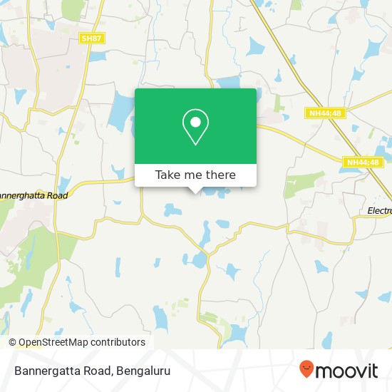 Bannergatta Road map