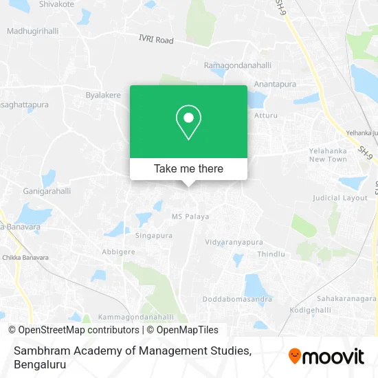 Sambhram Academy of Management Studies map