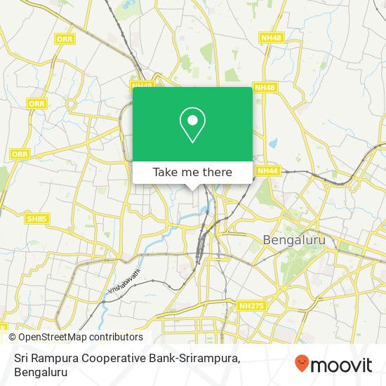Sri Rampura Cooperative Bank-Srirampura map