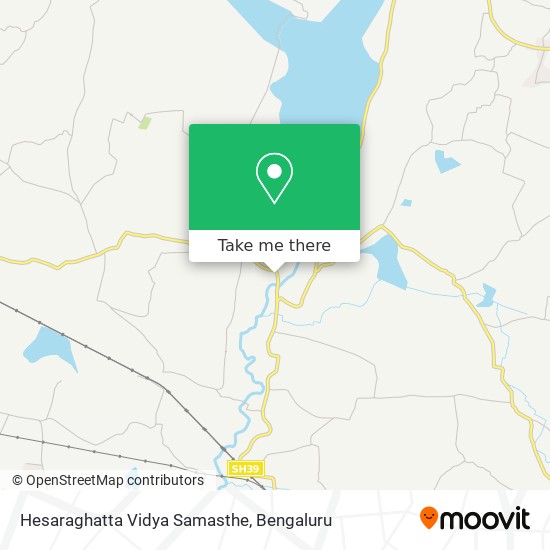 Hesaraghatta Vidya Samasthe map