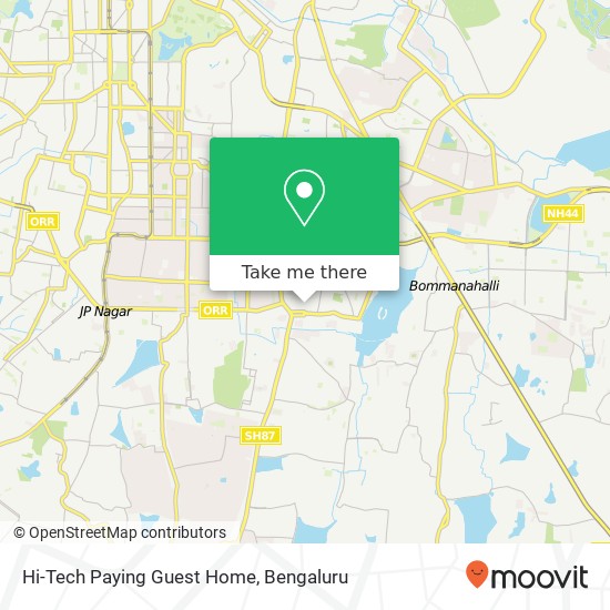 Hi-Tech Paying Guest Home map