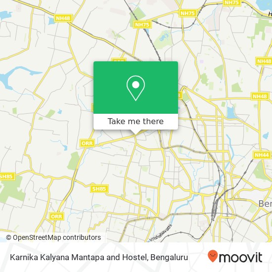 Karnika Kalyana Mantapa and Hostel map