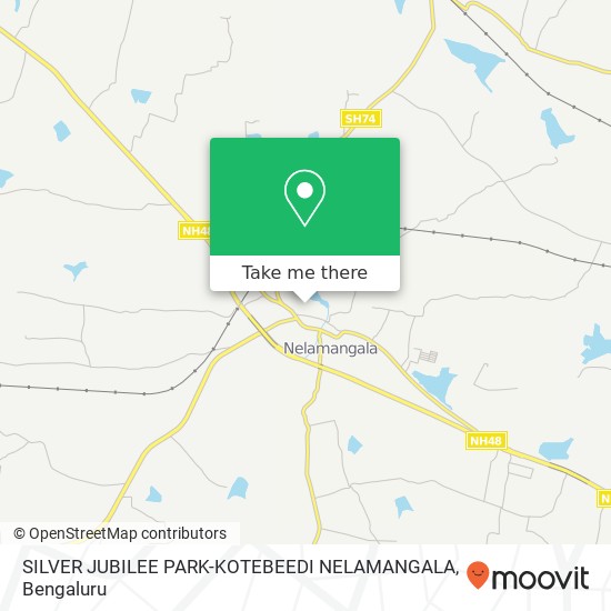 SILVER JUBILEE PARK-KOTEBEEDI NELAMANGALA map