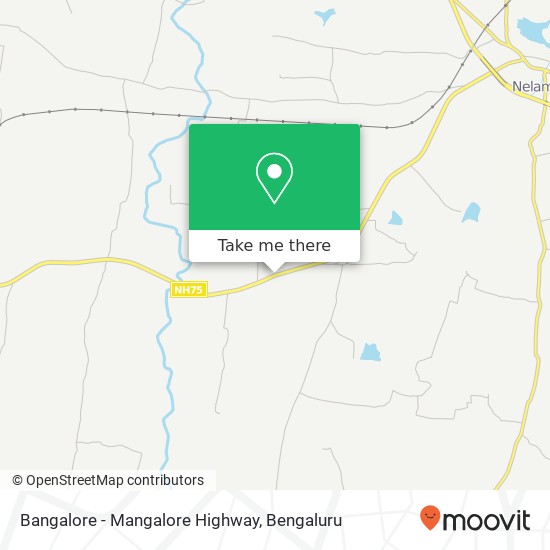 Bangalore - Mangalore Highway map