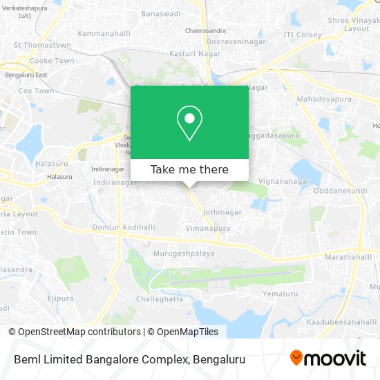 Beml Limited Bangalore Complex map
