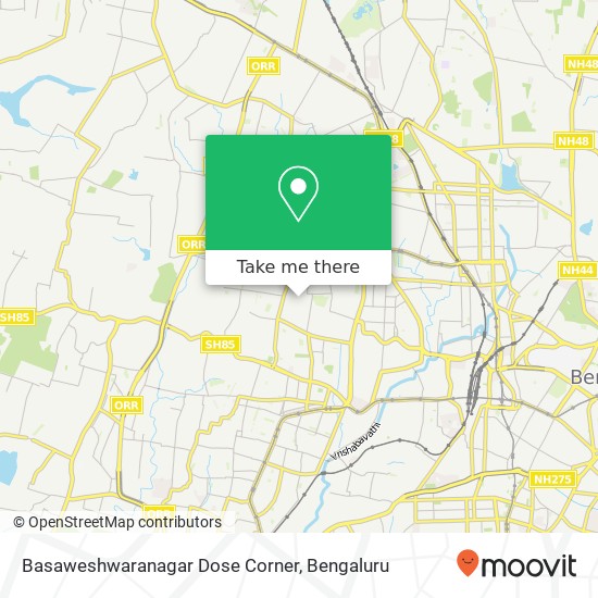 Basaweshwaranagar Dose Corner map