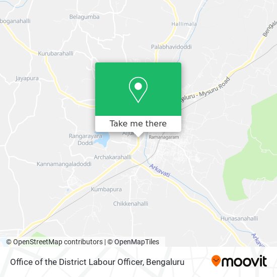 Office of the District Labour Officer map
