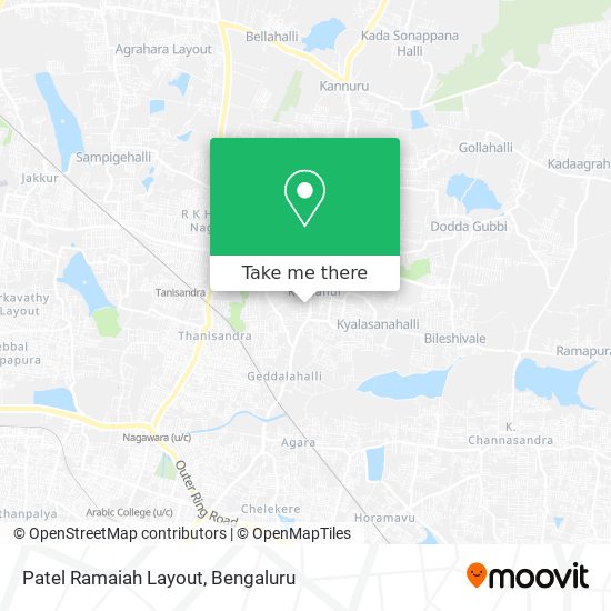 Patel Ramaiah Layout map