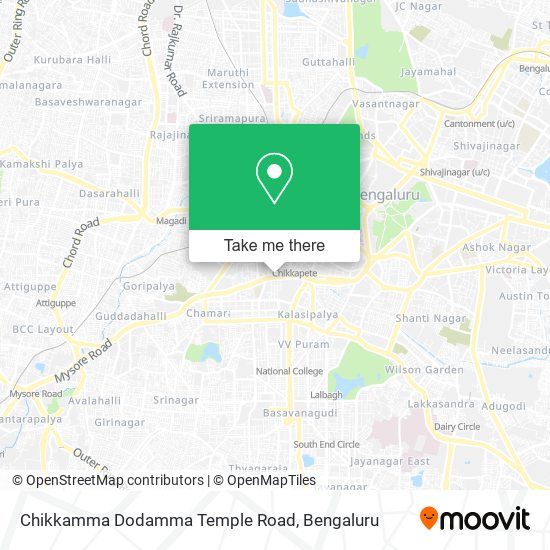 Chikkamma Dodamma Temple Road map