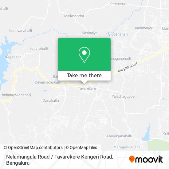 Nelamangala Road / Tavarekere Kengeri Road map