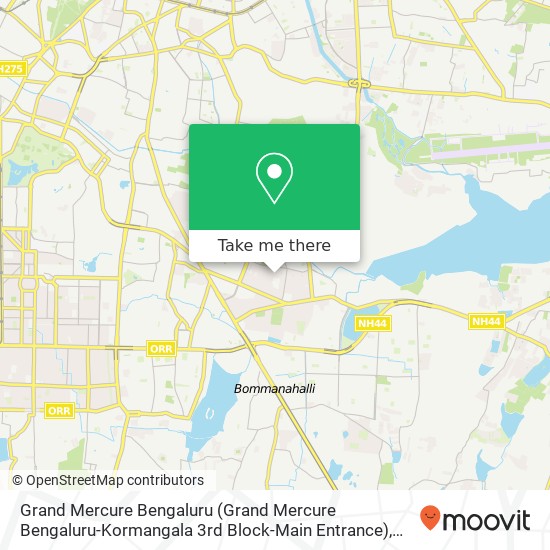 Grand Mercure Bengaluru (Grand Mercure Bengaluru-Kormangala 3rd Block-Main Entrance) map