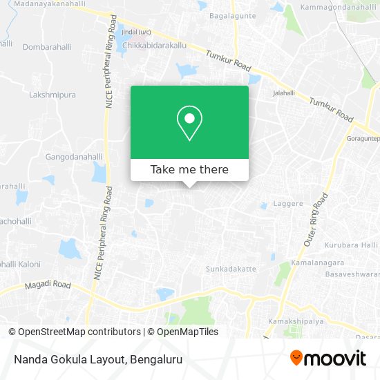 Nanda Gokula Layout map