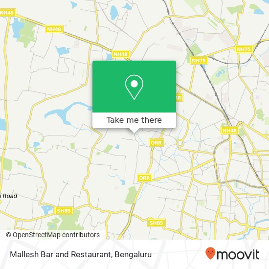 Mallesh Bar and Restaurant map