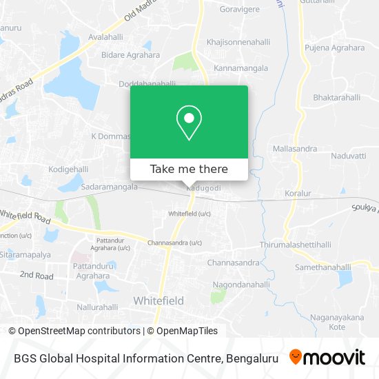 BGS Global Hospital Information Centre map