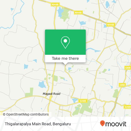 Thigalarapalya Main Road map