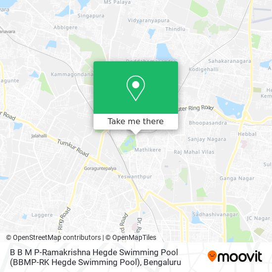 B B M P-Ramakrishna Hegde Swimming Pool (BBMP-RK Hegde Swimming Pool) map