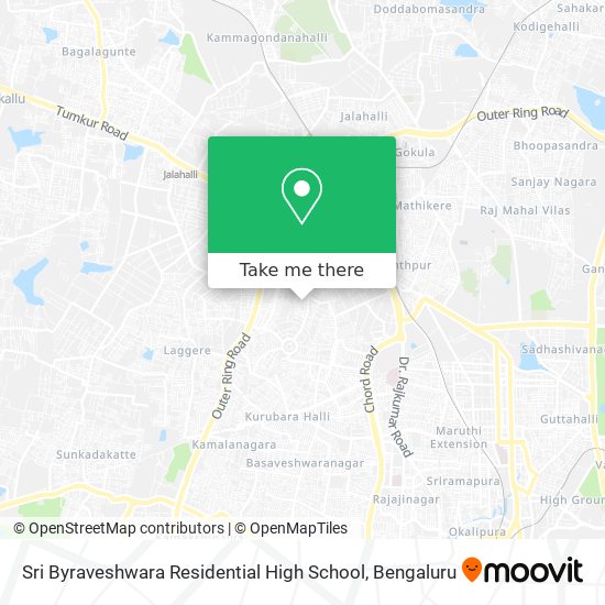 Sri Byraveshwara Residential High School map