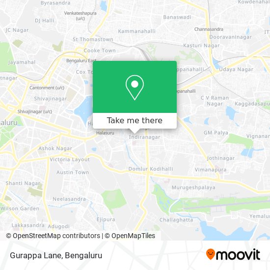 Gurappa Lane map