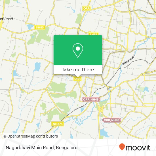 Nagarbhavi Main Road map