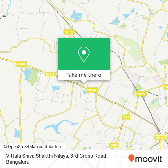 Vittala Shiva Shakthi Nilaya, 3rd Cross Road map