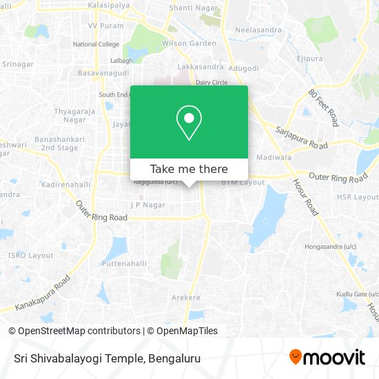 Sri Shivabalayogi Temple map