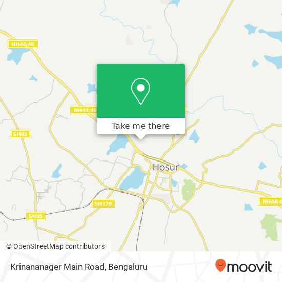 Krinananager Main Road map