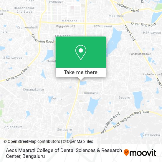 Aecs Maaruti College of Dental Sciences & Research Center map