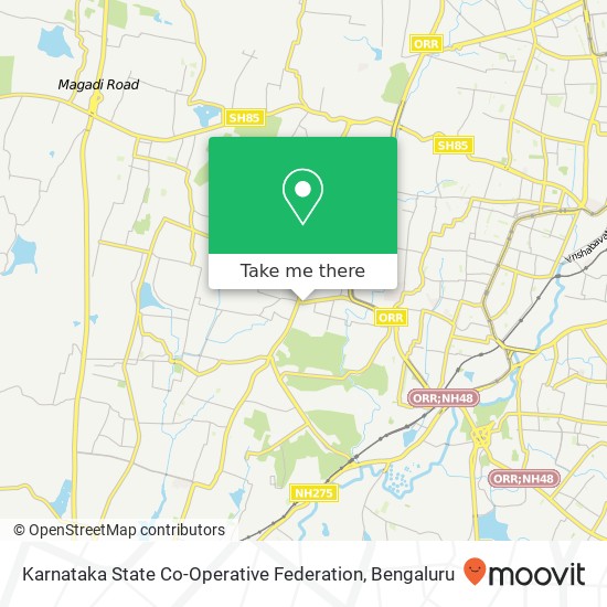 Karnataka State Co-Operative Federation map