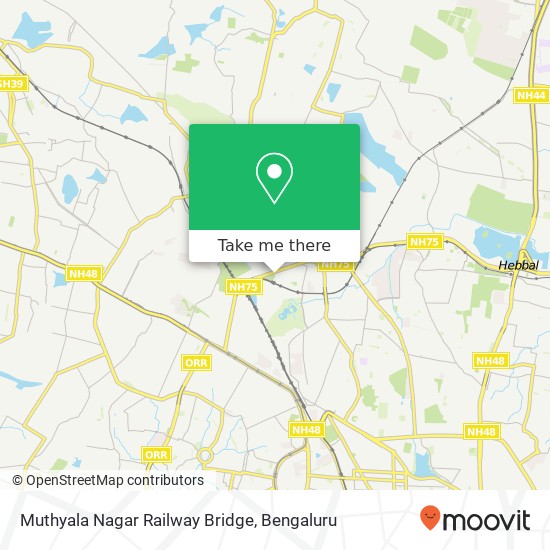 Muthyala Nagar Railway Bridge map