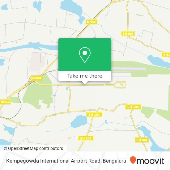 Kempegowda International Airport Road map