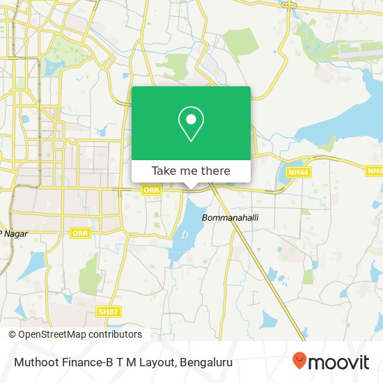 Muthoot Finance-B T M Layout map