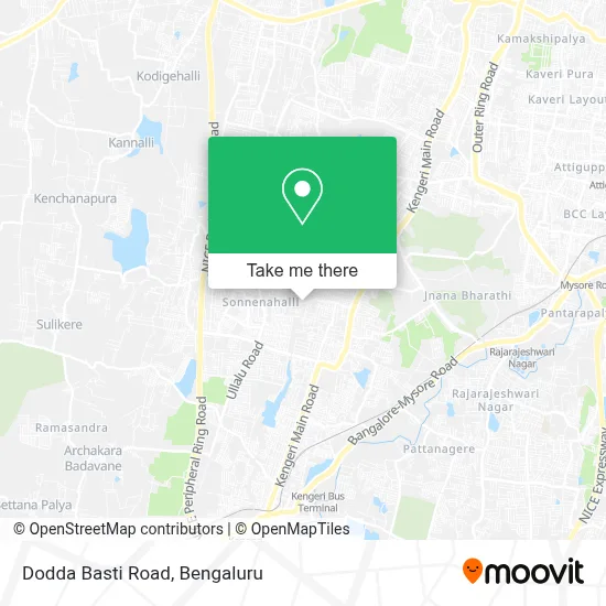 Dodda Basti Road map