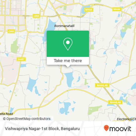 Vishwapriya Nagar-1st Block map