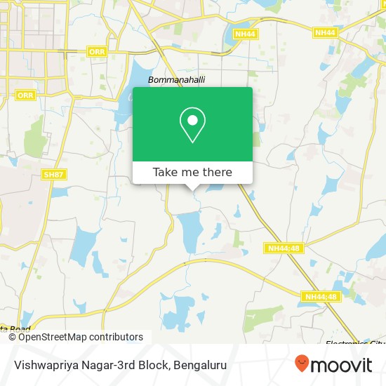Vishwapriya Nagar-3rd Block map