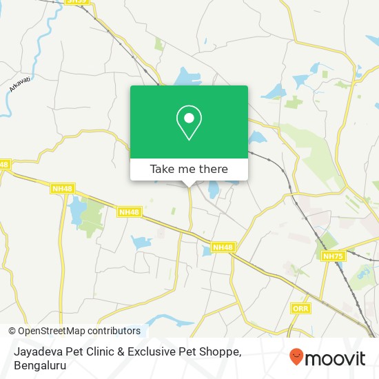 Jayadeva Pet Clinic & Exclusive Pet Shoppe map