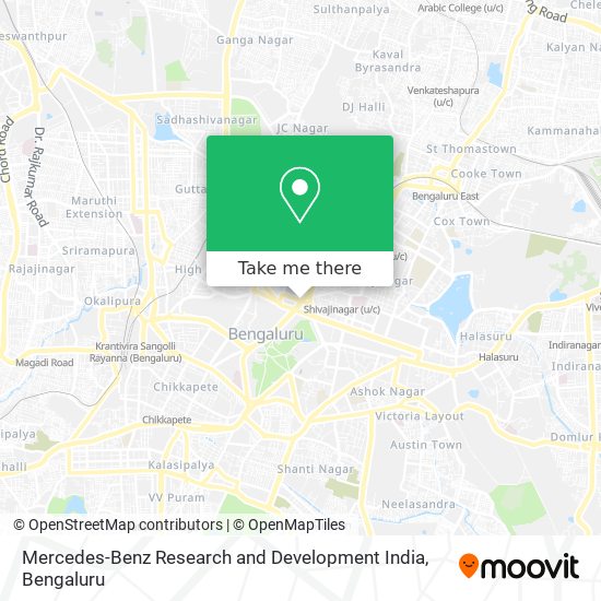 Mercedes-Benz Research and Development India map