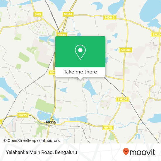 Yelahanka Main Road map