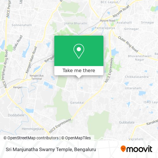 Sri Manjunatha Swamy Temple map