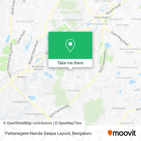 Pattanagere-Nanda Deepa Layout map