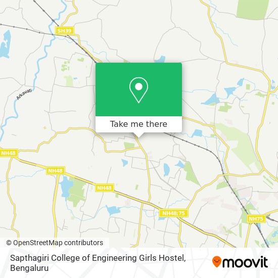 Sapthagiri College of Engineering Girls Hostel map