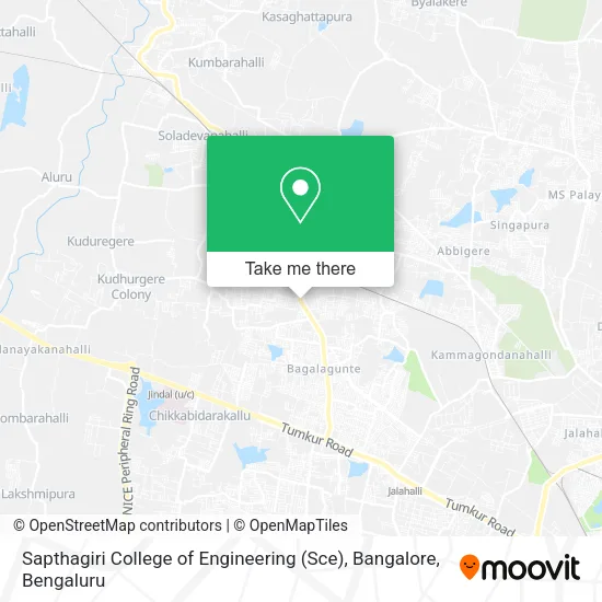 Sapthagiri College of Engineering (Sce), Bangalore map