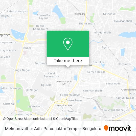 Melmaruvathur Adhi Parashakthi Temple map